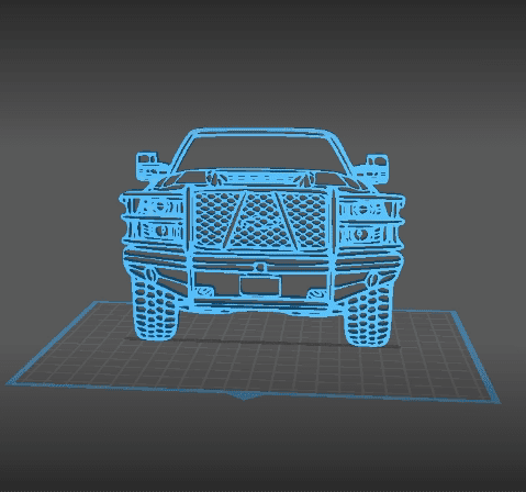 Chevrolet - Silverado Wall Aty 3d model