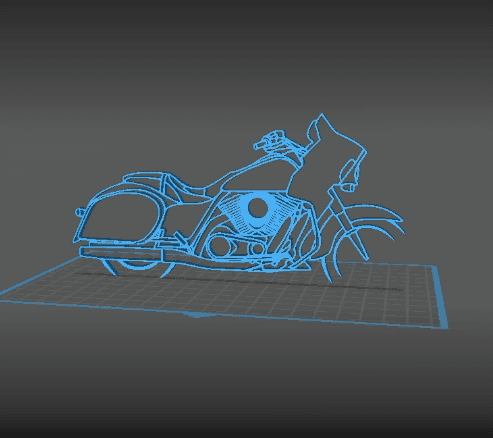 Kawasaki - Vulcan VN1700 Wall Art 3d model