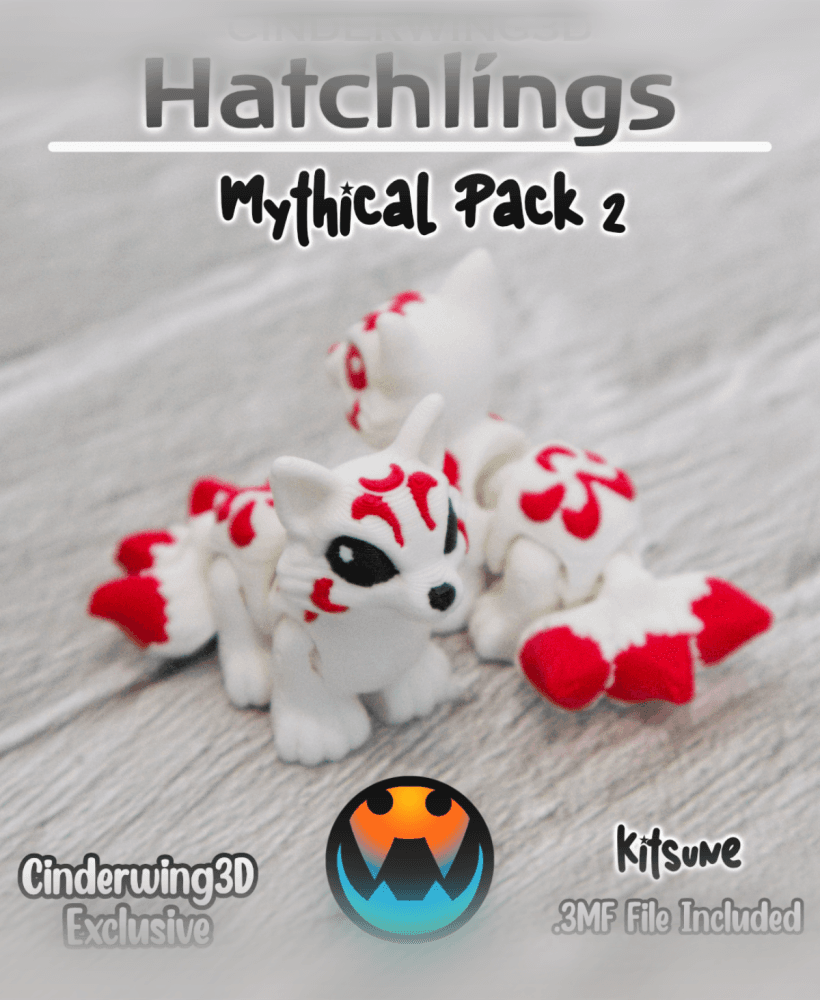 Kitsune - Hatchling 3d model