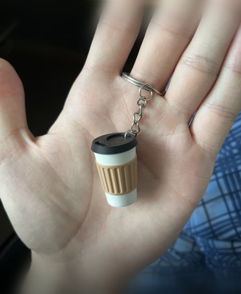 MiniBrew – Coffee Cup Keychain - NO AMS 3d model