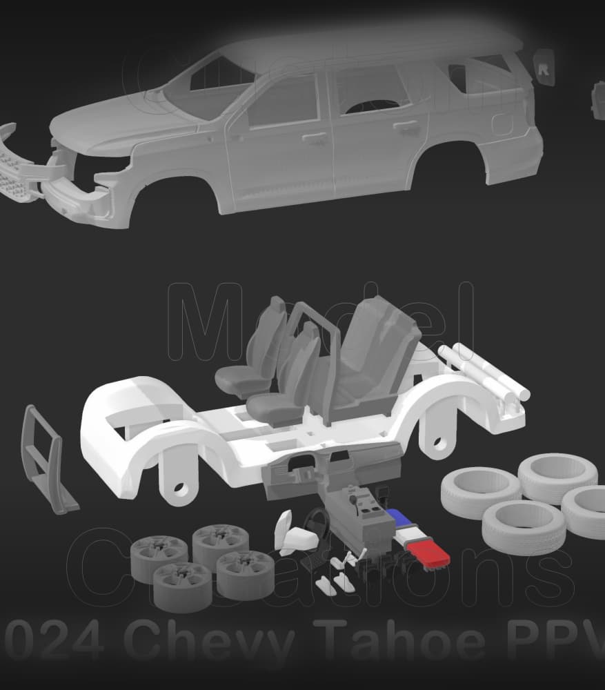 2024 Chevy Tahoe PPV Kit 1-87 scale 3d model