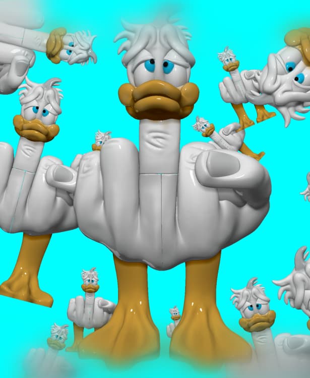 Donald duck you figure 3d model