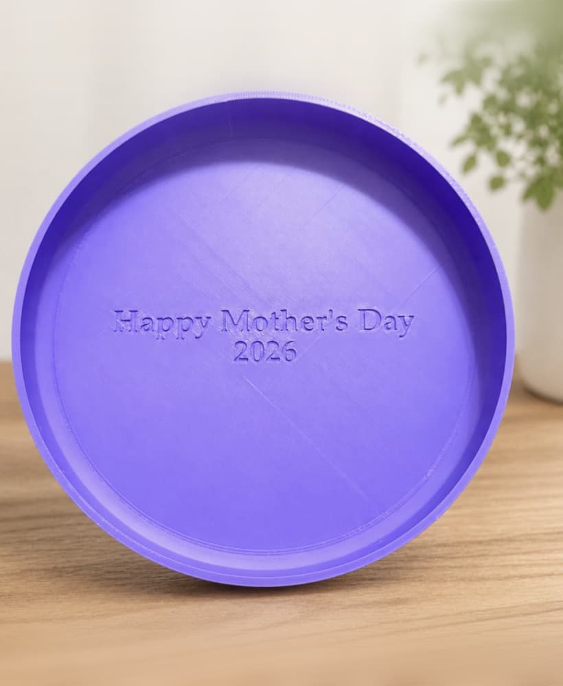 Engraved Mothers Day Dish 3d model