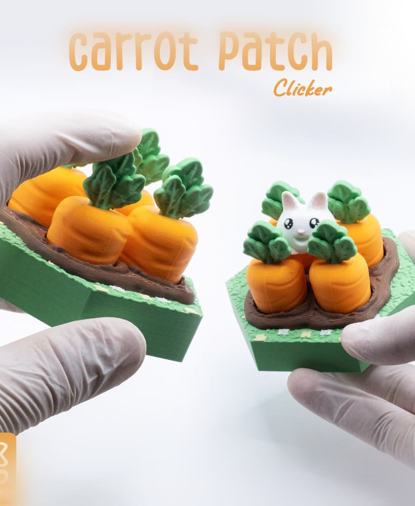 Carrot Patch Clicker - LunchPals Collection Farm Series Assets 3d model