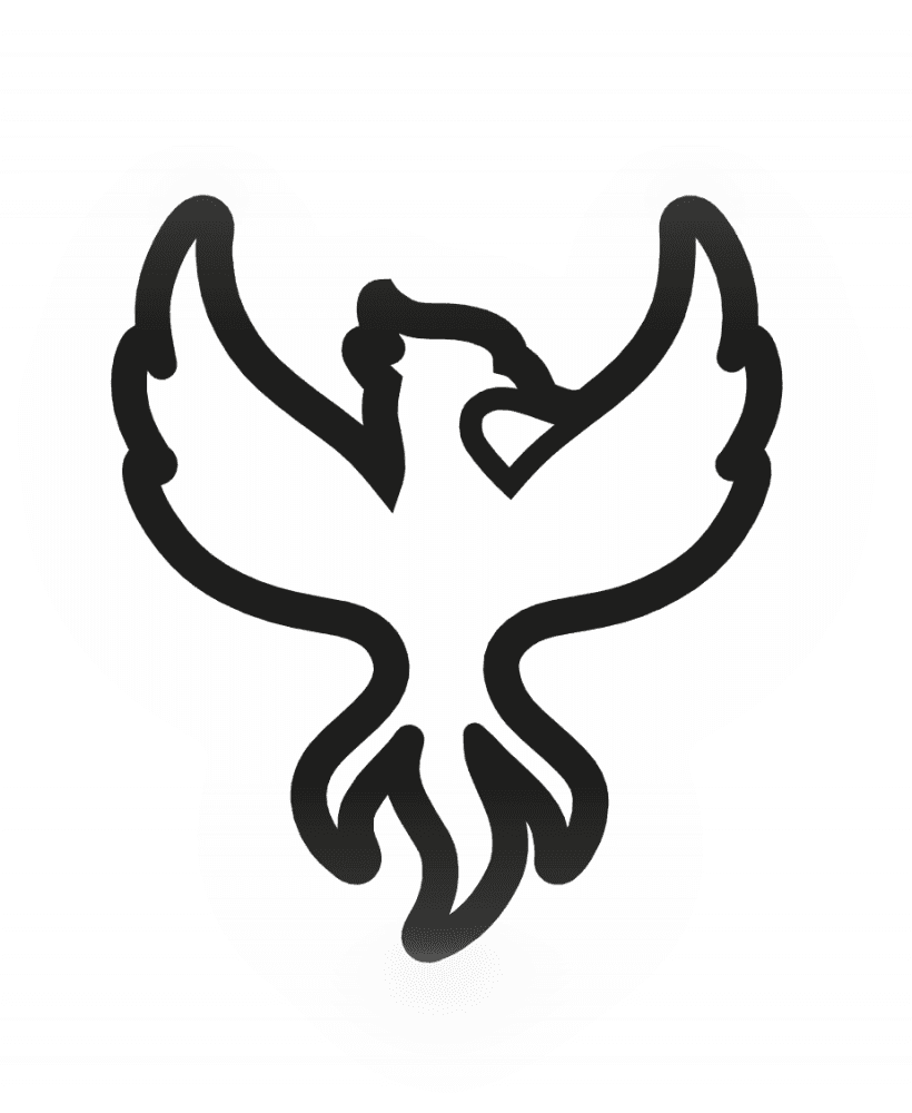 Phoenix Cookie Cutter STL File - 4 inches 3d model
