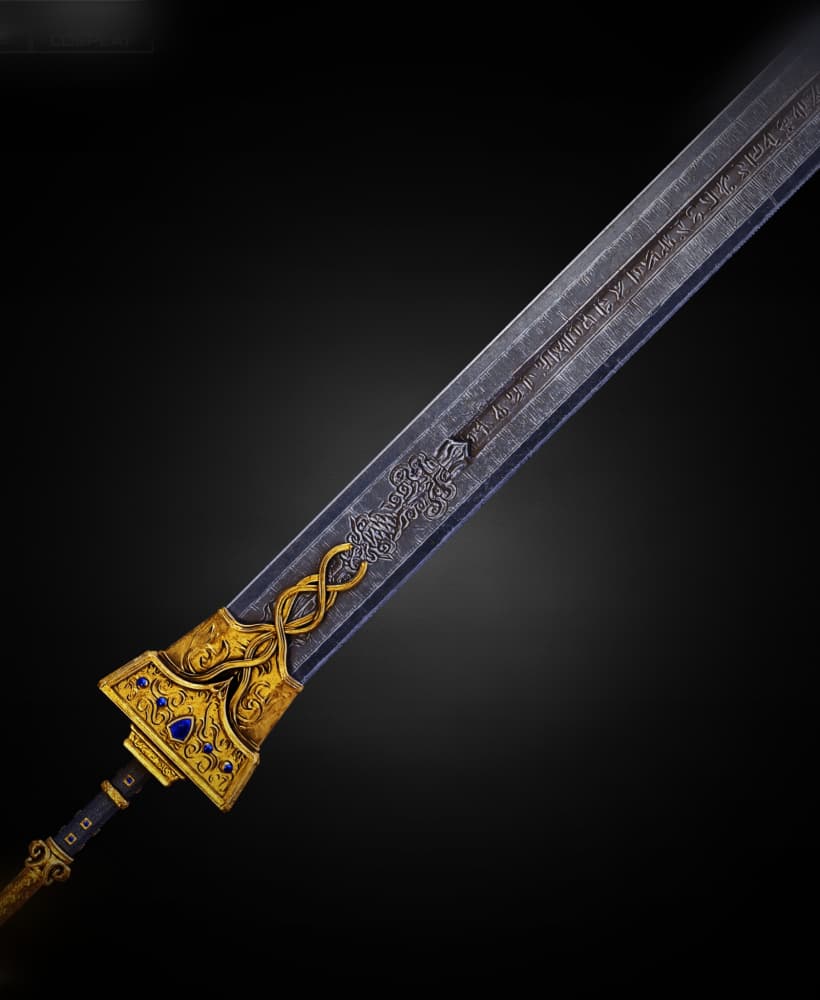BLAIDD ROYAL GREATSWORD life size cosplay prop 175 cm - Elden Ring Fan Art 3d model