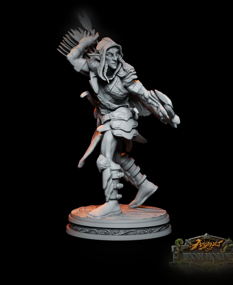 Ebon_Greyleaf-Elf-Ranger 3d model