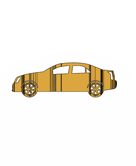 CTSV 2005 3D Car Flip Art Desk Display 3d model