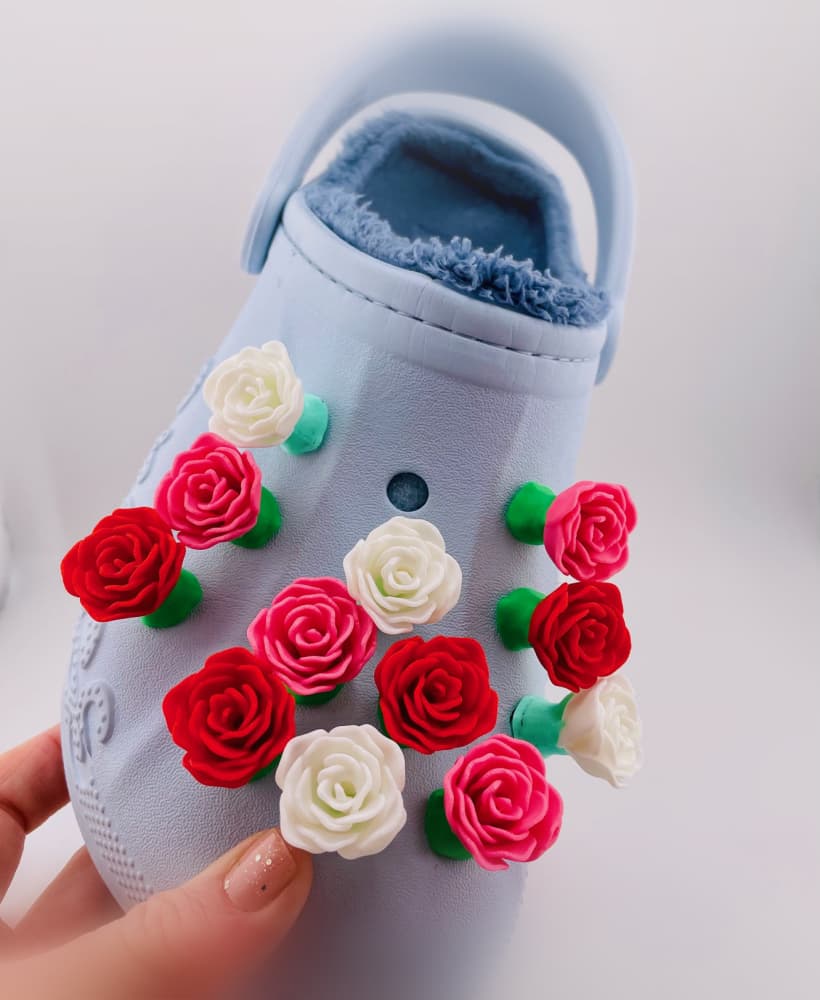 Rose Shoe Charm 3d model