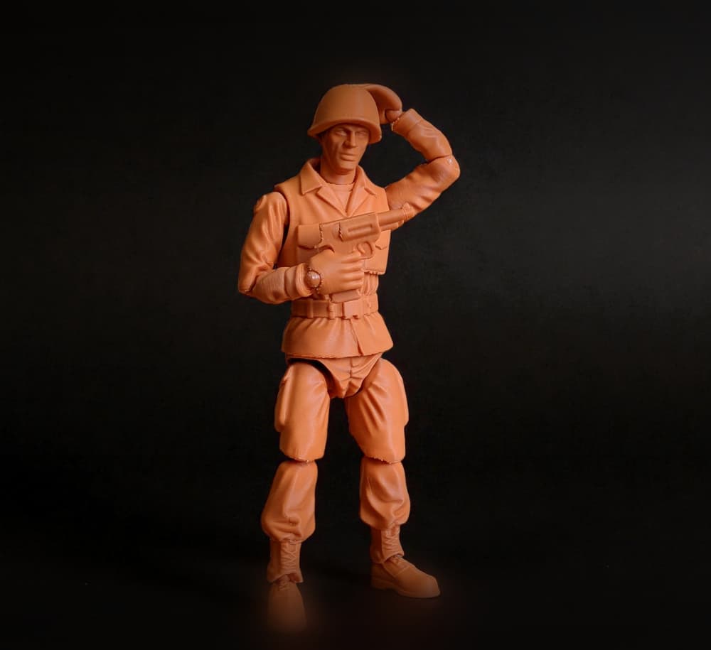 Jointed Army men 3d model