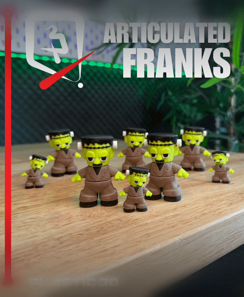 Articulated Franks — A Monster March for Your Desk 3d model