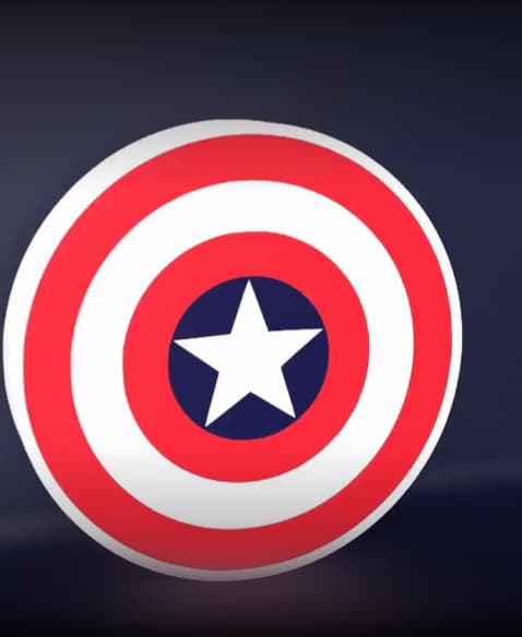Captain America Shield - LED strip compatible 3d model