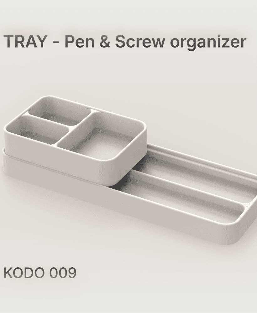 TRAY - Pen & Screw holder 3d model