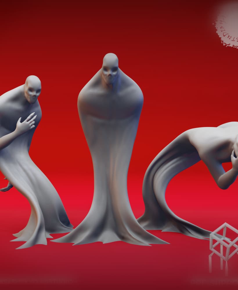 Darkness of Shadows - Tabletop Miniatures (Pre-Supported) 3d model
