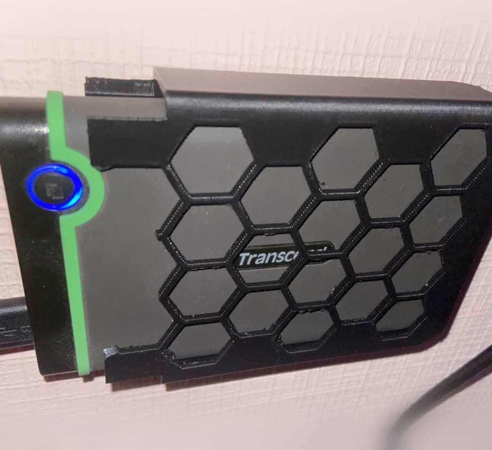 Case/Wallmount for HDD 2.5' Transcend 3d model
