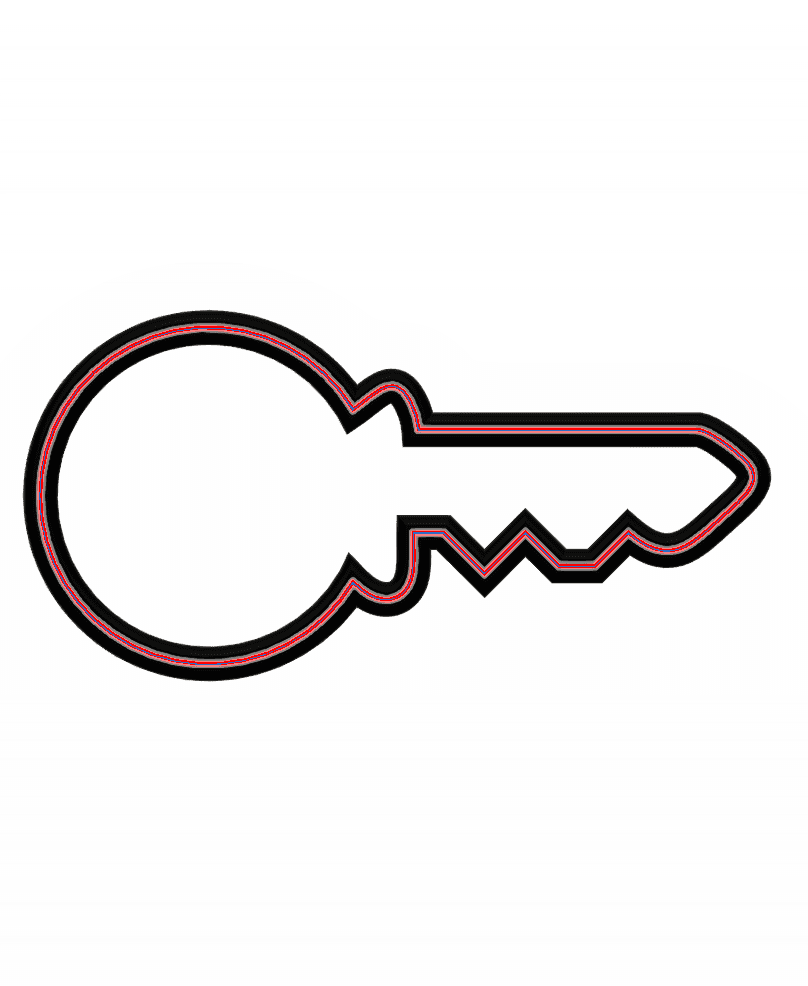 House Key Cookie Cutter STL File - 4 inches 3d model