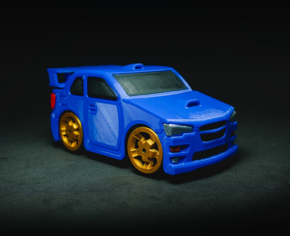 Rally Car - Print in place 3d model