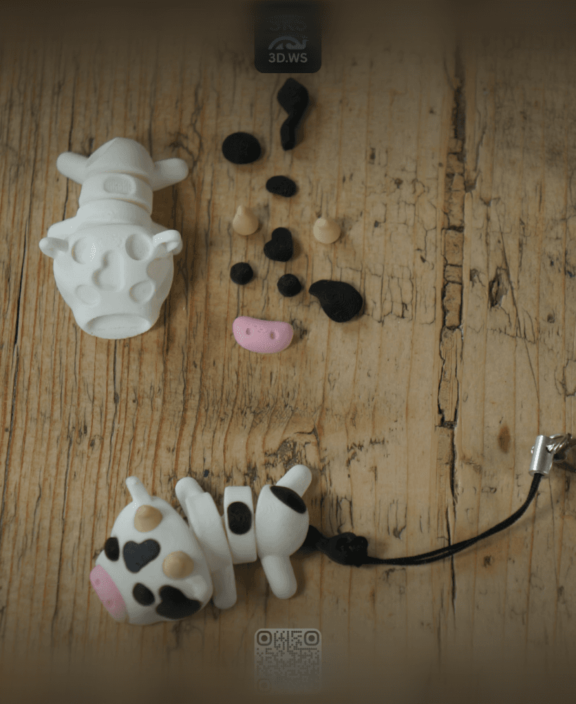 Articulating Cow with Strong Joint 3d model