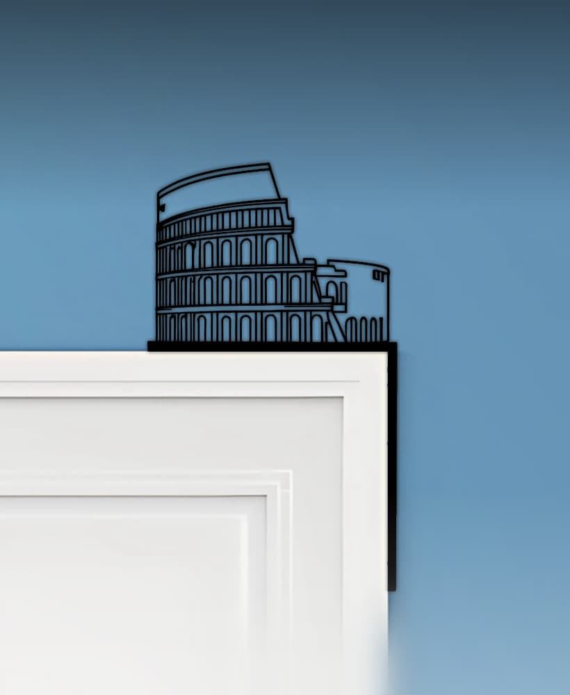 Colosseum Door Corner Decor 3d model