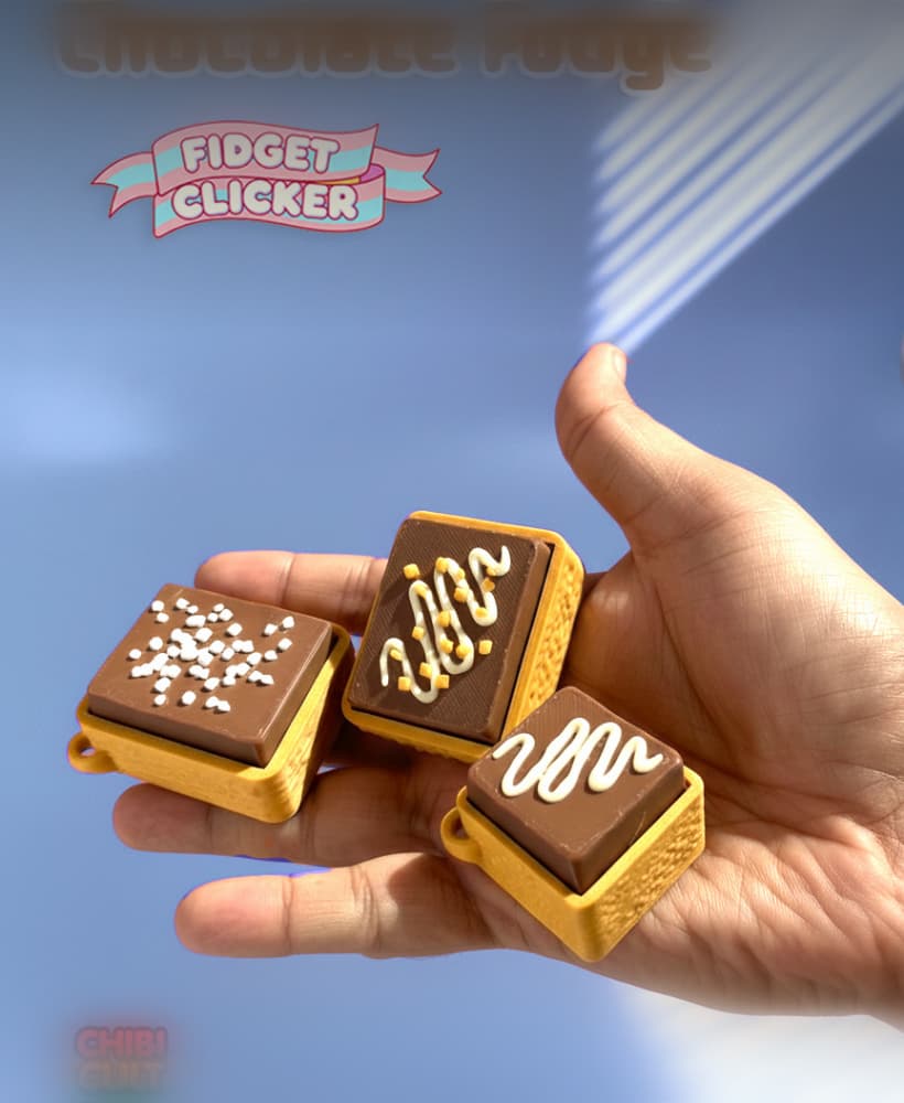 Chocolate Fudge Fidget Clicker 3d model