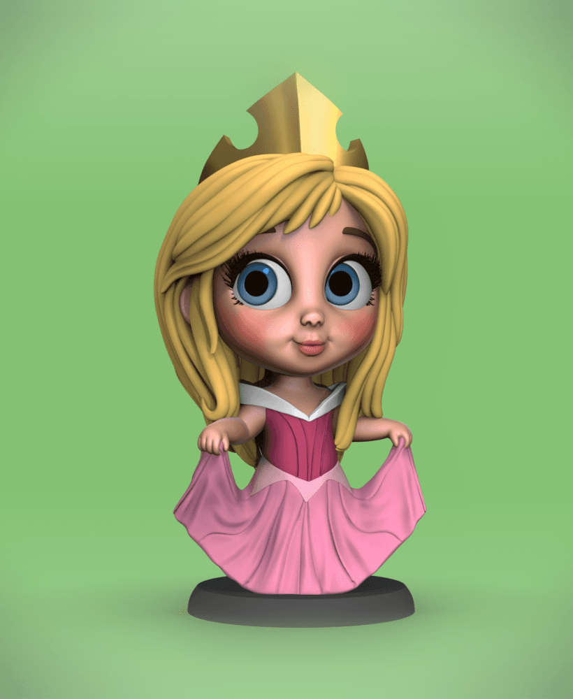 Aurora (Sleeping Beauty) -"Fairytale Tots" 3d model