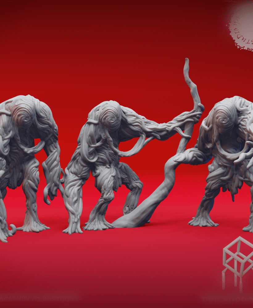 Vine Blights - Tabletop Miniatures (Pre-Supported) 3d model