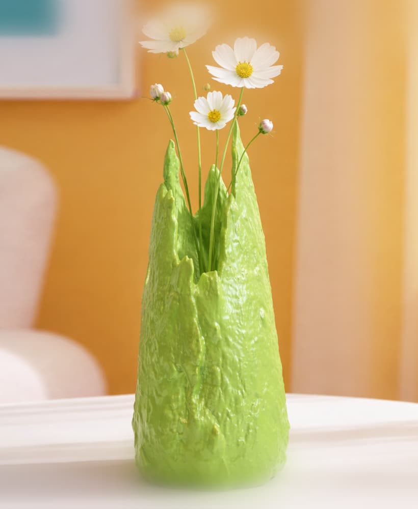 UNIQUE SCULPTURAL ORGANIC VASE 3d model
