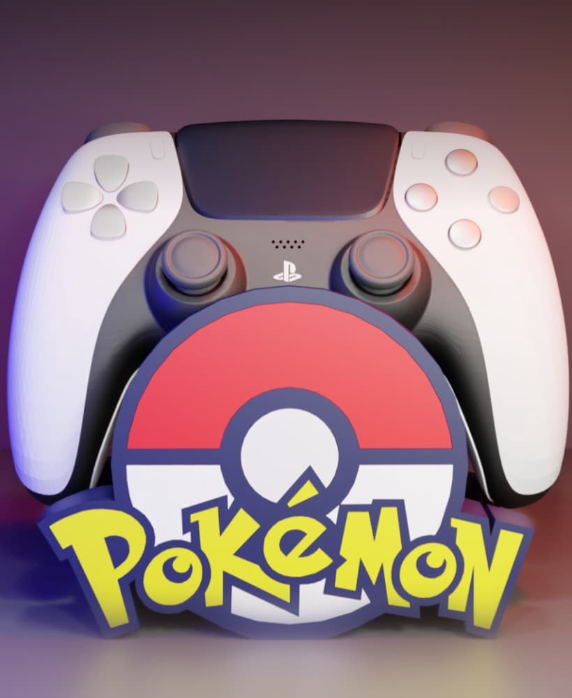 Pokémon Logo Controller Holder 3d model
