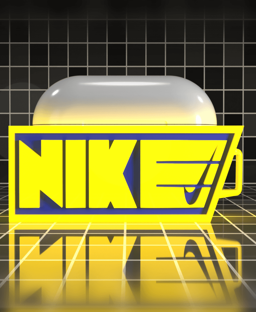 #2 Nike Airpods pro 1/2 case 3d model