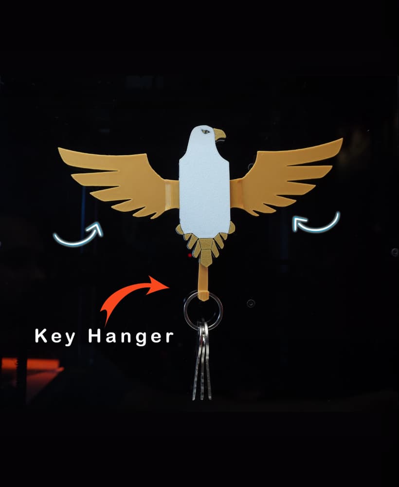Majestic Eagle Key Holder (limited time FREE) 3d model