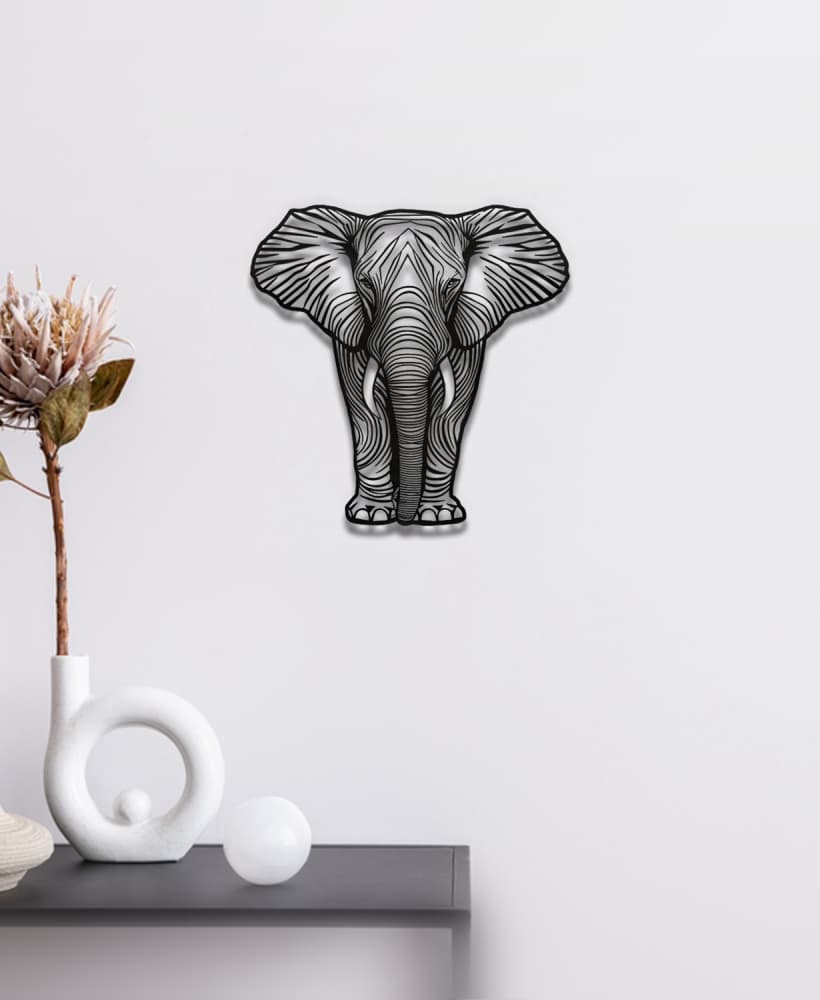 Elephant Wall Art 3d model