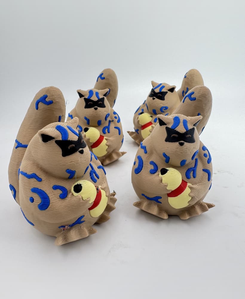 Shukaku (no Support, 3MF included) 3d model