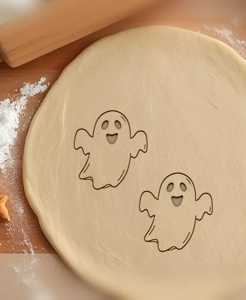 Ghost Cookie Cutter, Biscuit Cutter 3d model