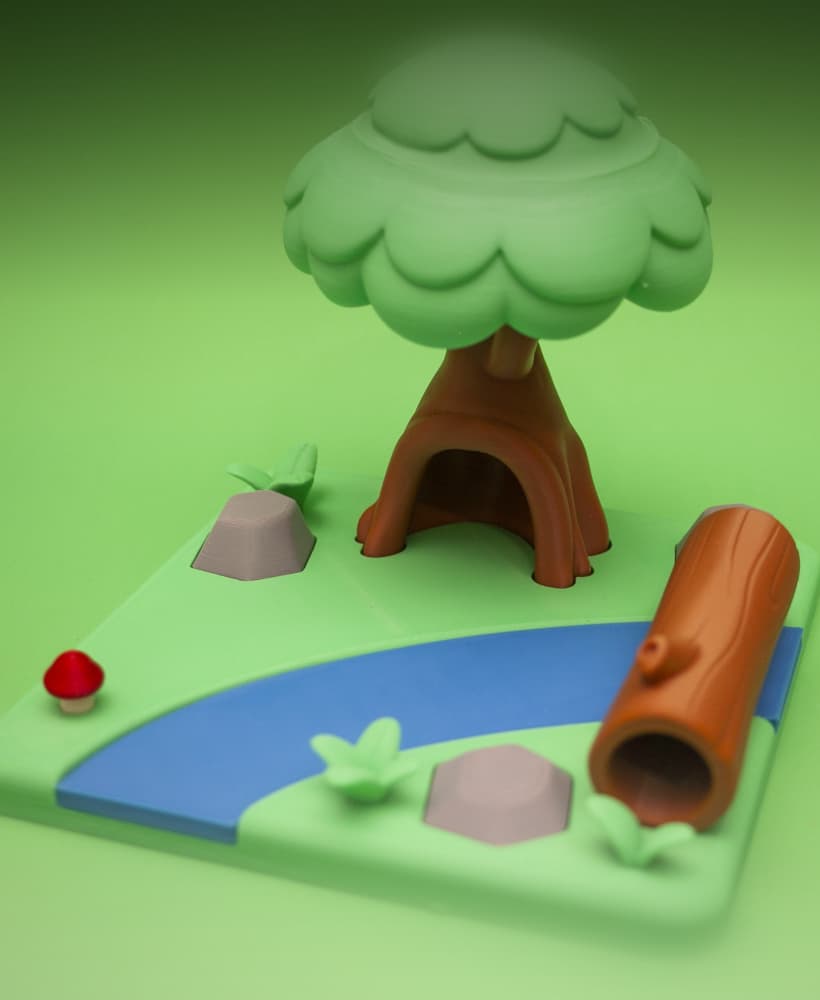 Raccoon Forest 3d model