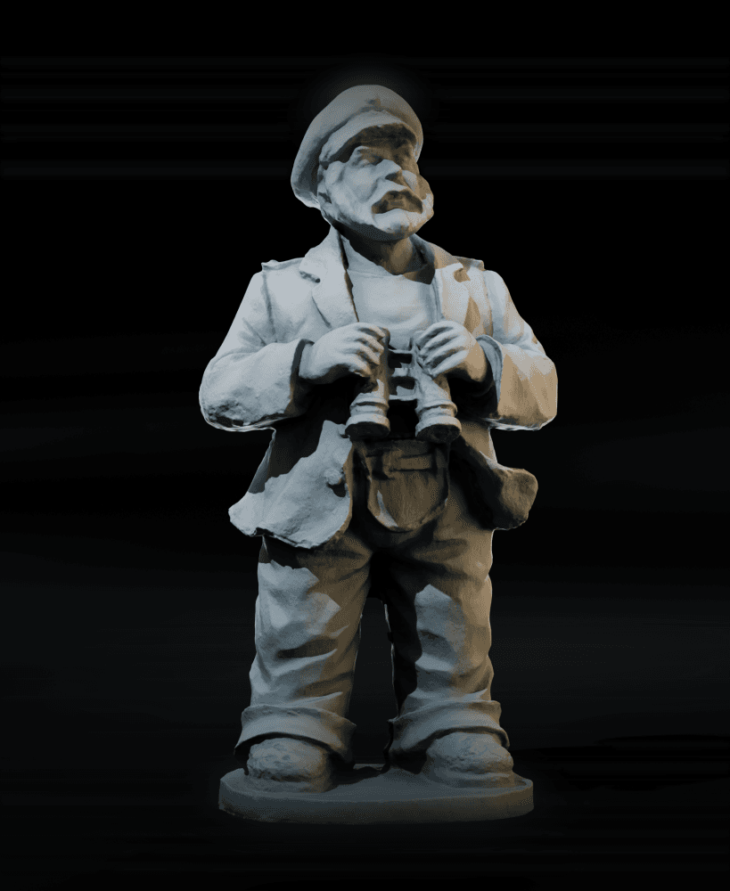 Sea Captain Skipper Miniature Figure | 28mm/32mm Heroic 3d model