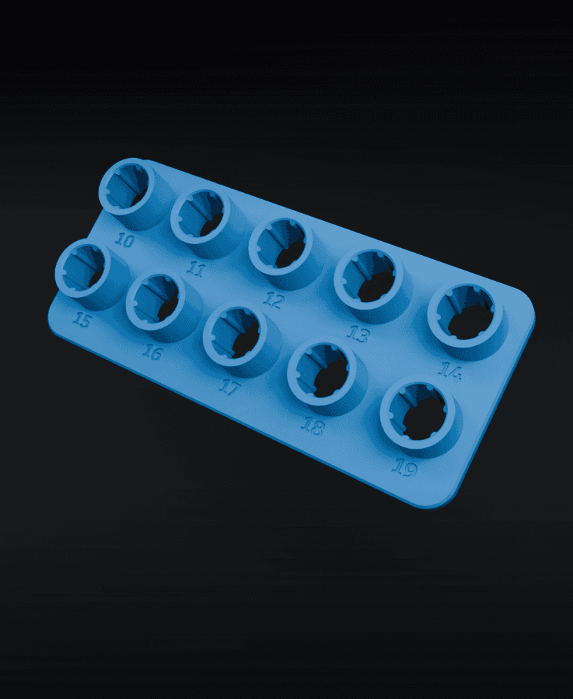 Custom socket holder 3d model