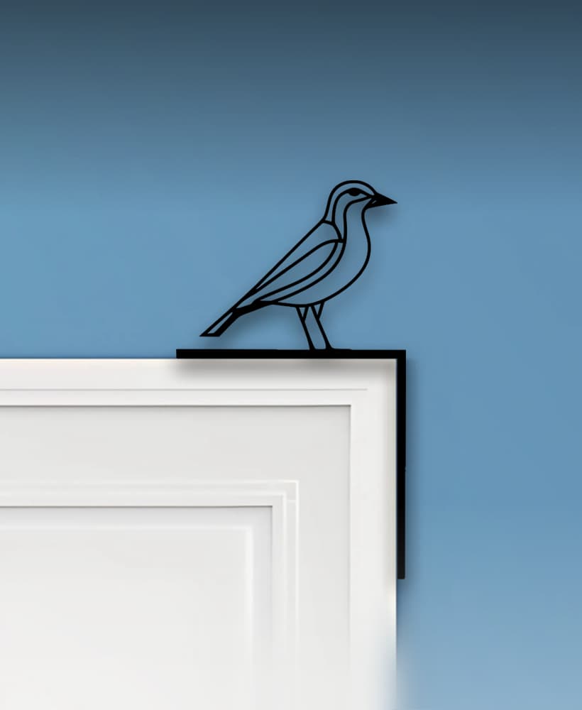 Bird Door Corner Decor 3d model