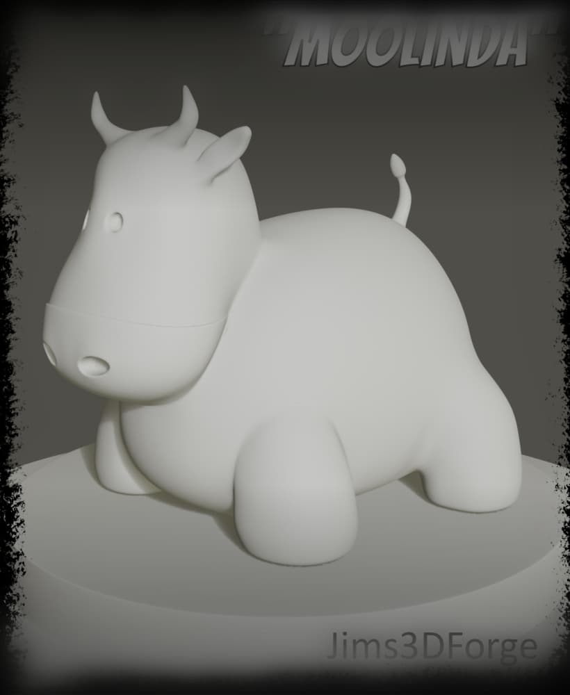 Chunky cow "Moolinda" 3d model
