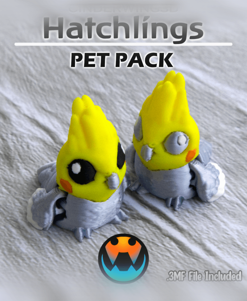 Cockatiel - Hatchling 3d model