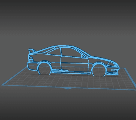 Acura - Integra Type R Wall Art 3d model