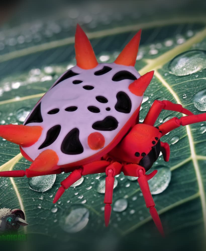 Spiny Backed Orbweaver Spider 3d model