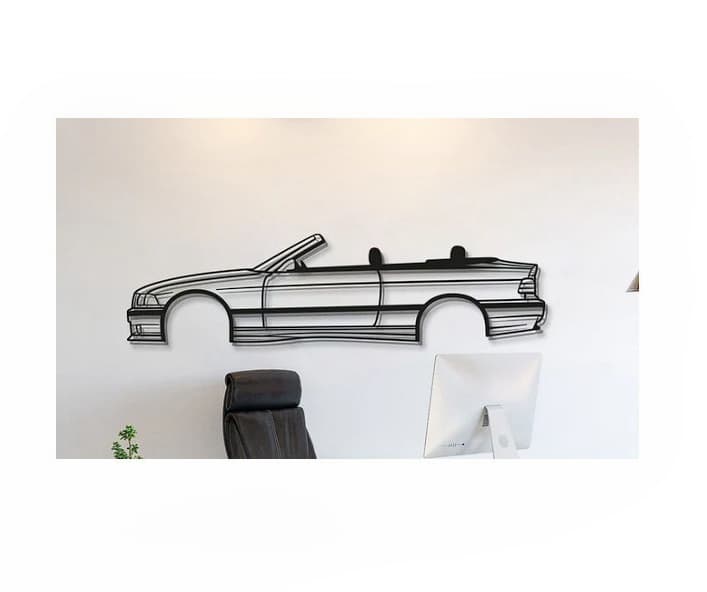 BMW - E36 Cabriolet Wall Art 3d model