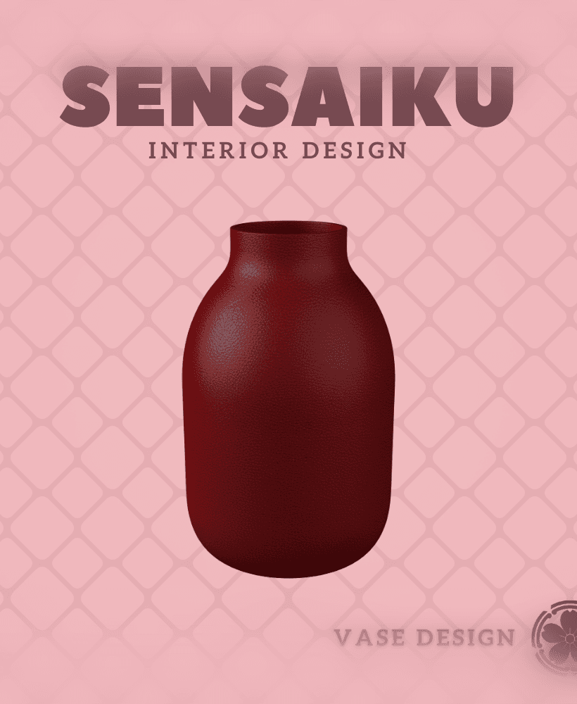 151. Cylinder - V110 Custom Vase Design - Ikebana Home Decoration 3d model