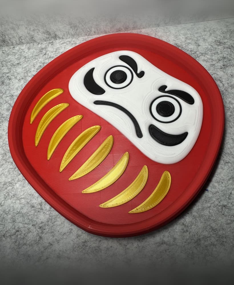 Daruma Wish Guardian Trinket Dish 3d model
