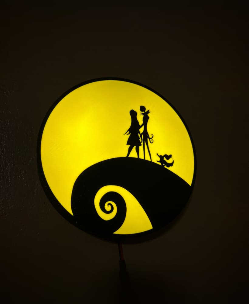 Nightmare Before Christmas Light Box 3d model