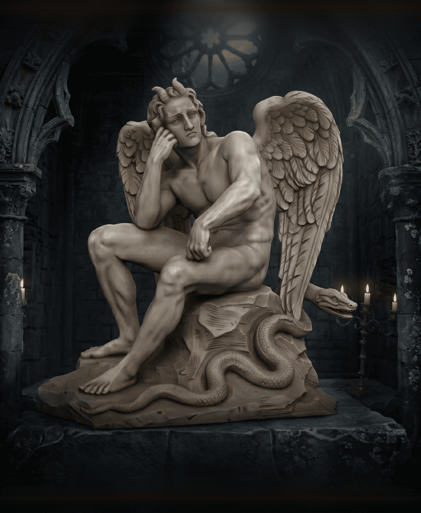 Lucifer Sculpture for 3D print 3d model