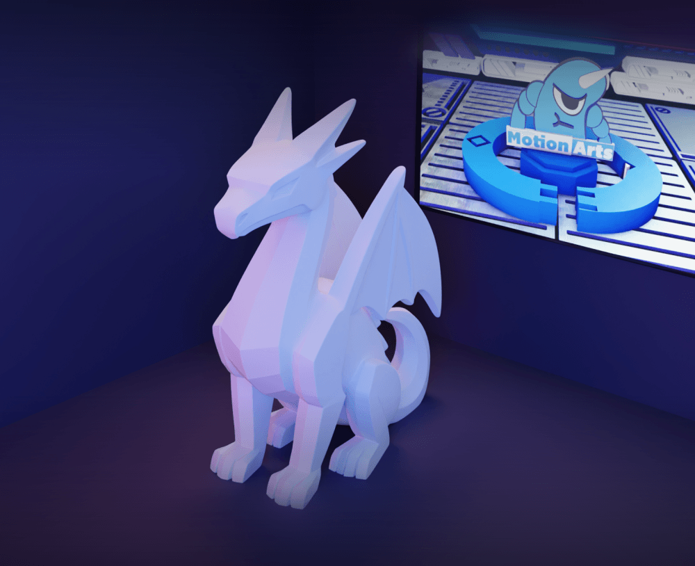 Dragao low poly.stl 3d model