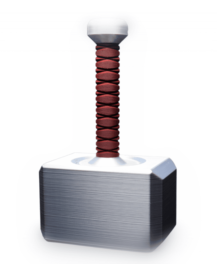 Mjolnir Hammer STL Thorâs Hidden Compartment 3D Model No Supports Needed FDM/FFF Ready â Dice Ho 3d model