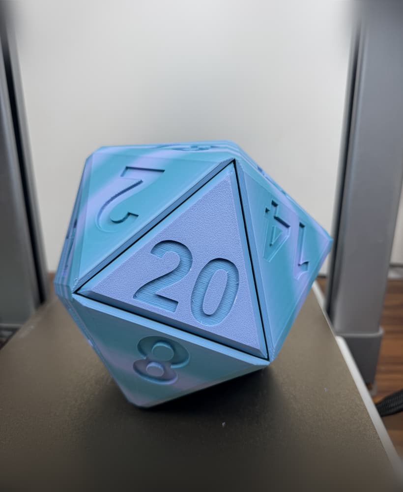 Mega D20 Fidget clicker 3d model