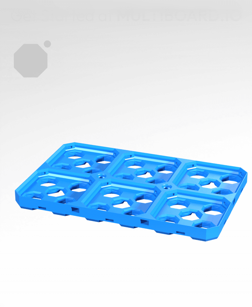 3x2 CU - Multibin Base Plate 3d model